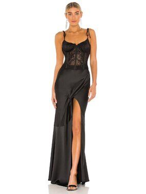 V. Chapman Calla Lily Gown in Black